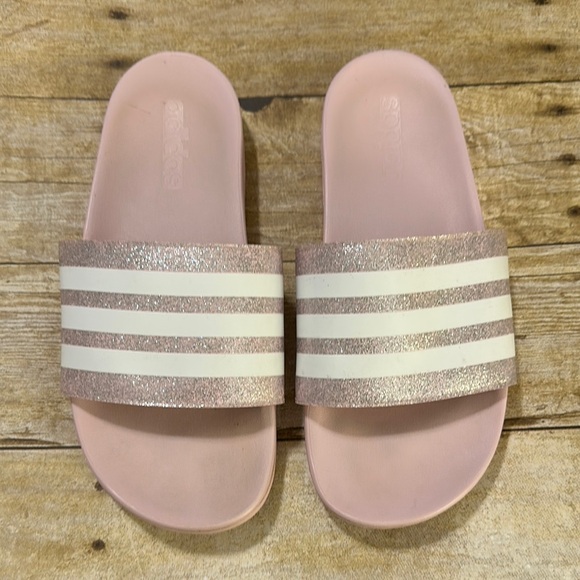 adidas Other - adidas Kids Pink and White Sandals